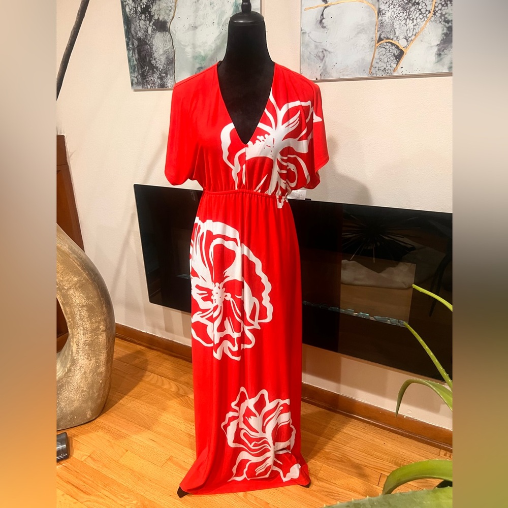 Women’s red maxi dress - size M
